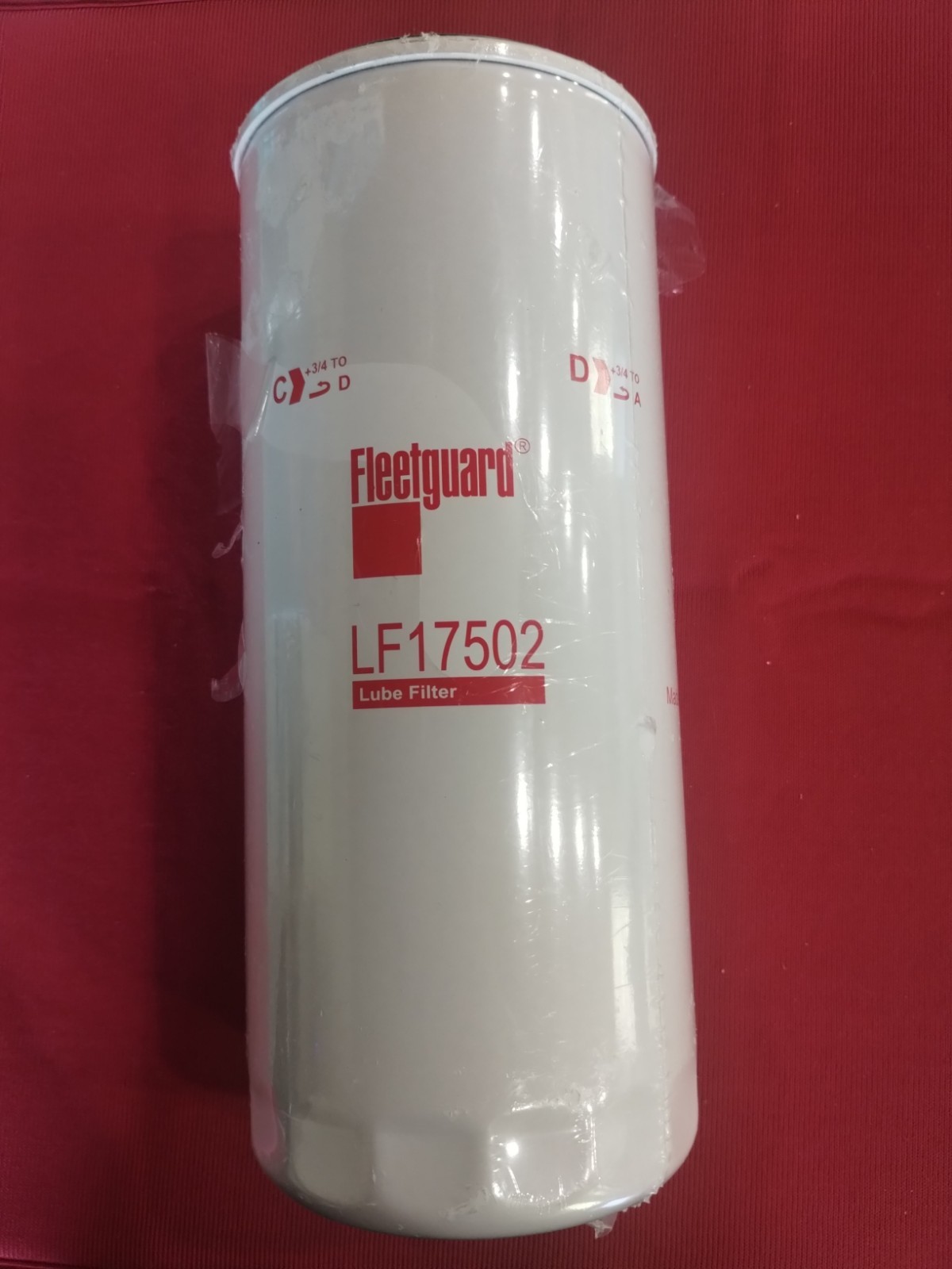  LF17502 Fleetguard Oil Filter Lube, By-Pass Spin-On
