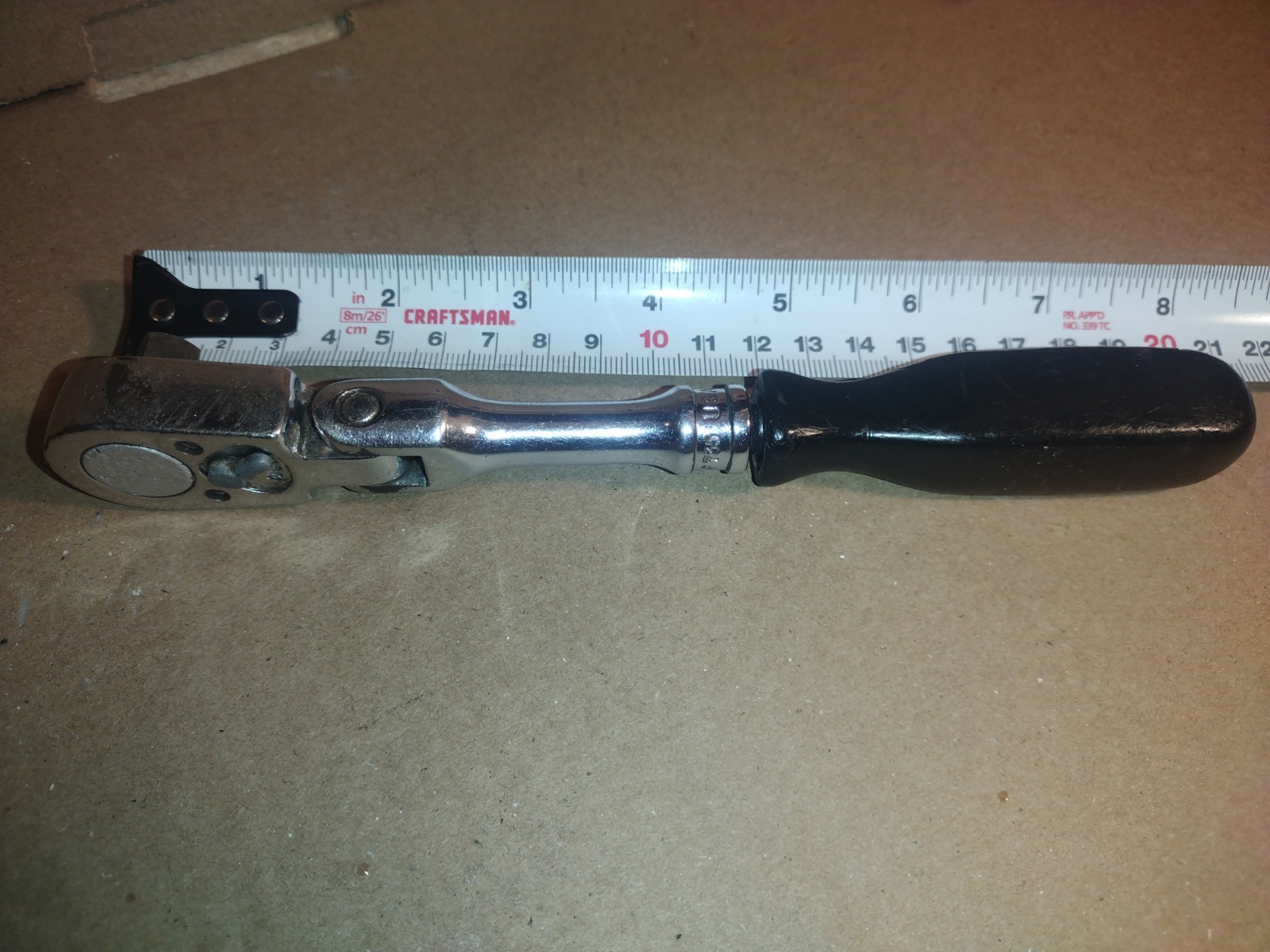 SNAP-ON F735 3/8 FLEX HEAD RATCHET VINTAGE  RARE FIND L@@K SNAPON  