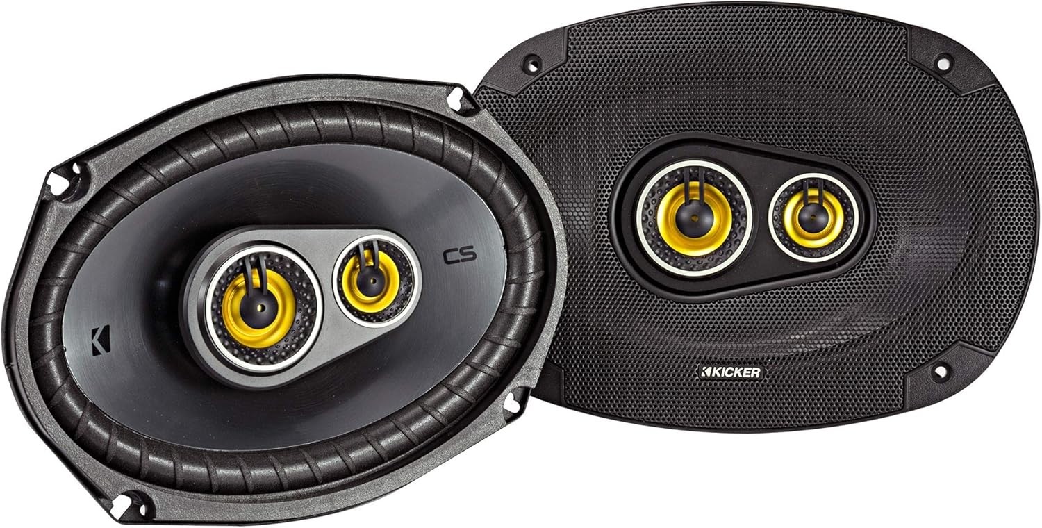 Kicker CS Series CSC693 6x9-inch 3-Way Triaxial Car Speakers