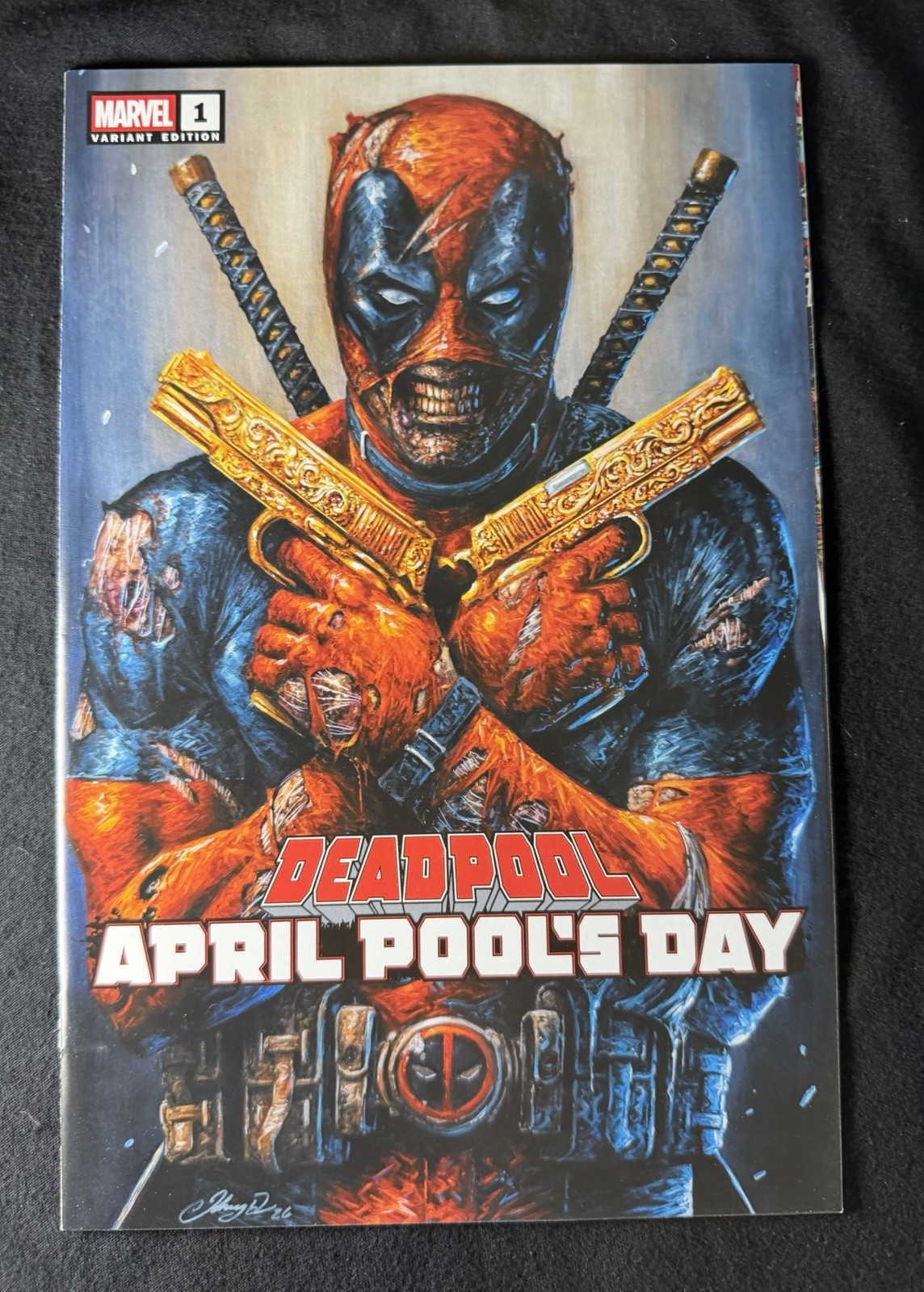 Deadpool April Pool's Day #1 2026 Johnny Desjardins Trade Dress Variant Ltd 3000