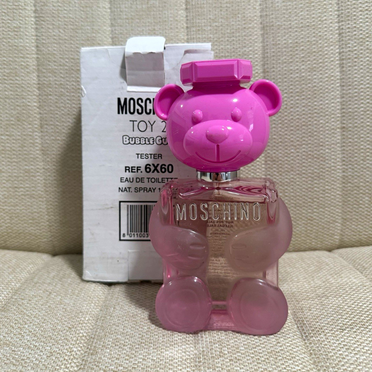 Moschino Toy 2 Bubble Gum Eau de Toilette Spray Tester, Regular Size 3.4 fl oz Moschino Toy 2 Bubble Gum Eau de Toilette Spray Tester, Regular Size 3.4 fl oz
