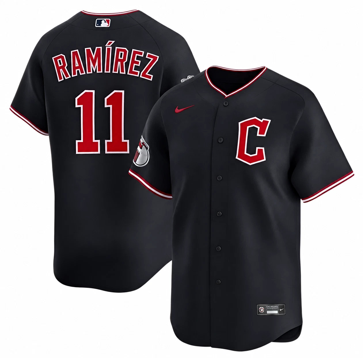 hot Cleveland Guardians Jose Ramirez #11 ALL OVER PRINT Jersey ALL SIZE S-5XL