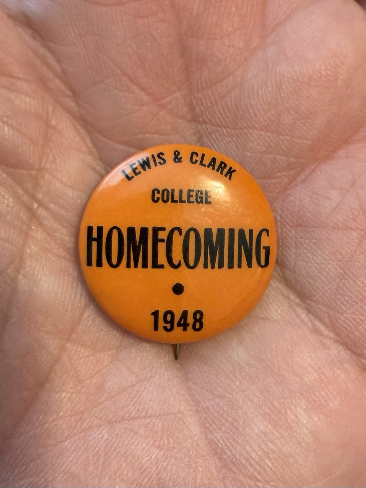 Rare Lewis and Clark College 1948 Homecoming Pin Back Button Go Pioneers Rare Lewis and Clark College 1948 Homecoming Pin Back Button Go Pioneers