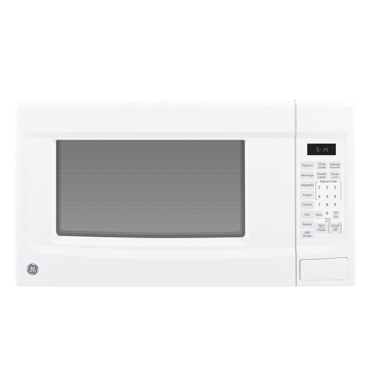 GE 1.4 Cu. Ft. Capacity Countertop Microwave Oven, White - NEW - Open Box