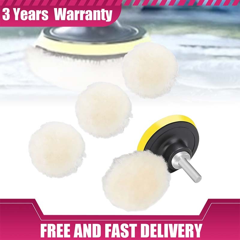 NEW 7PCS 3 Inch Foam Polishing Pads Car Buffing Waxing Sponge Kit for Drill