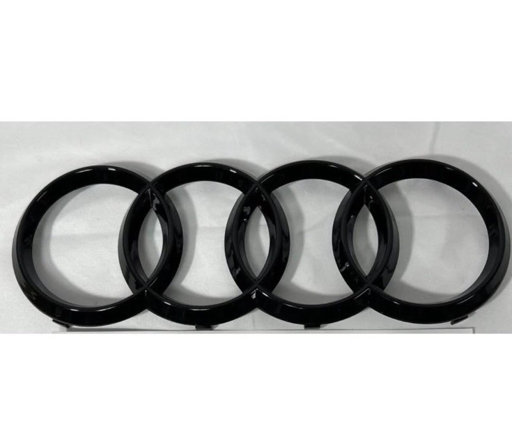 Audi Q7/SQ7 Front Grille 315mm Emblem Ring Gloss Black