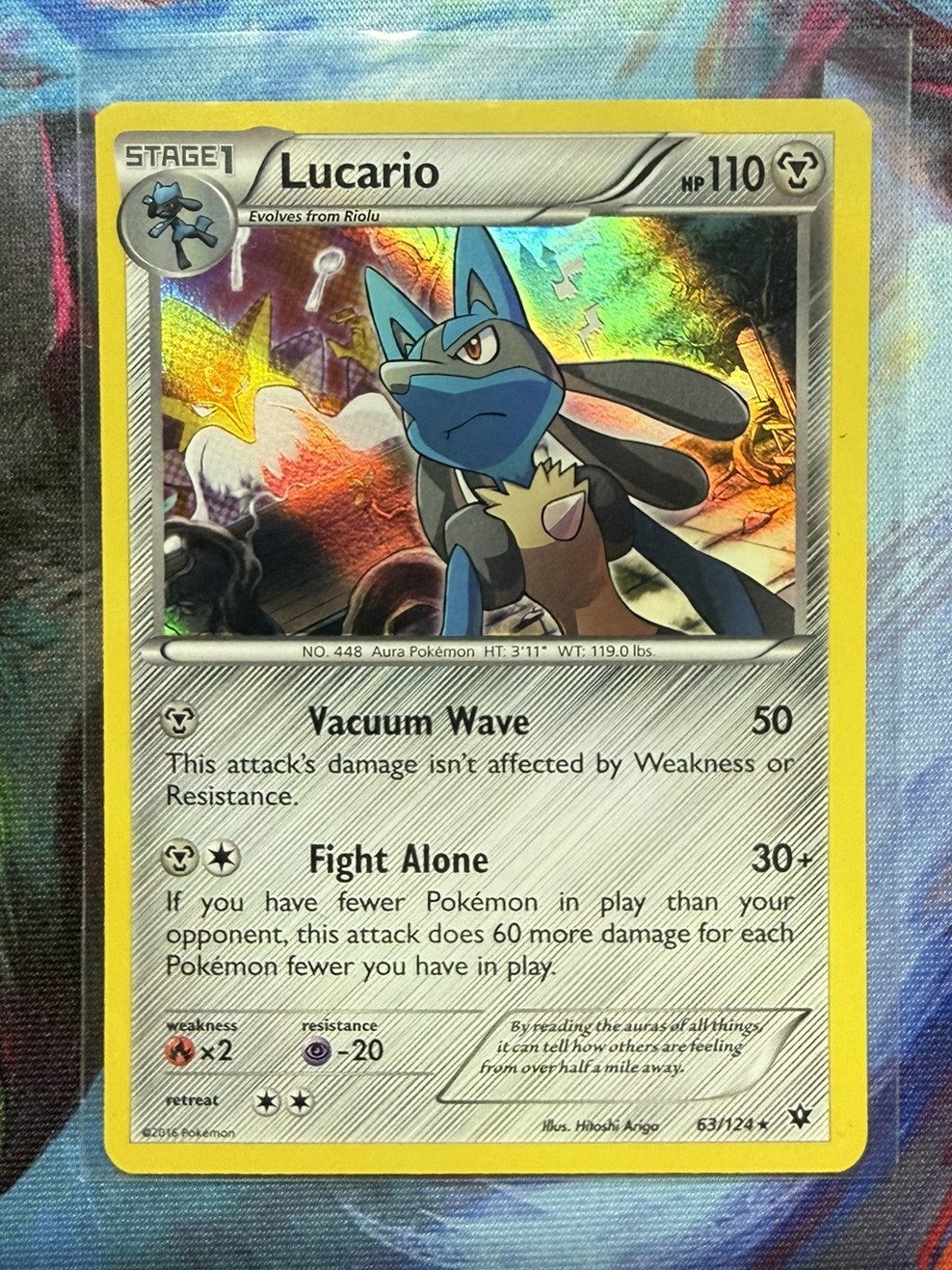 Lucario XY - Fates Collide 63/124 Holo Pokemon LP