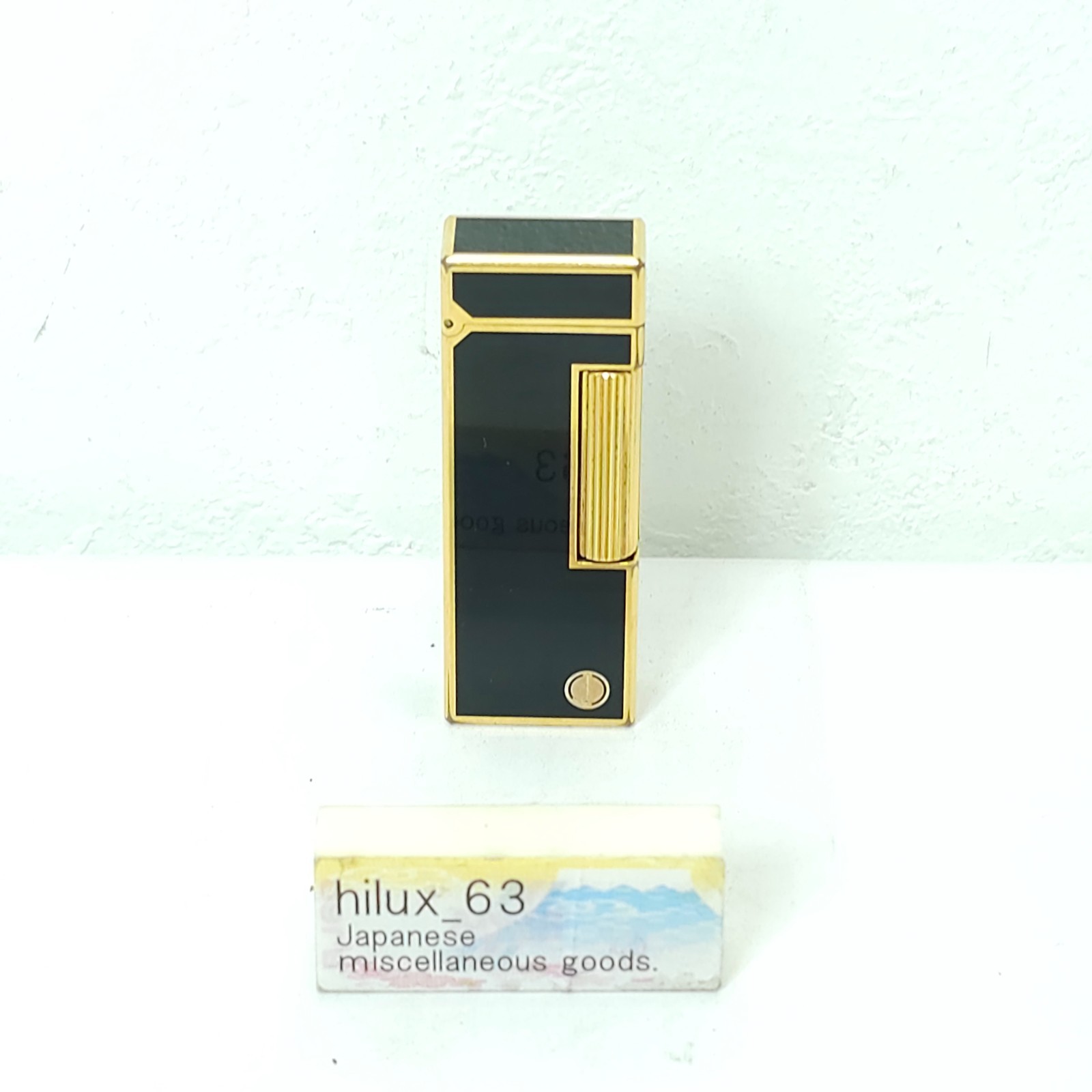 Vintage Dunhill Rolla gas lighter Black lacquer Working Condition antique Vintage Dunhill Rolla gas lighter Black lacquer Working Condition antique