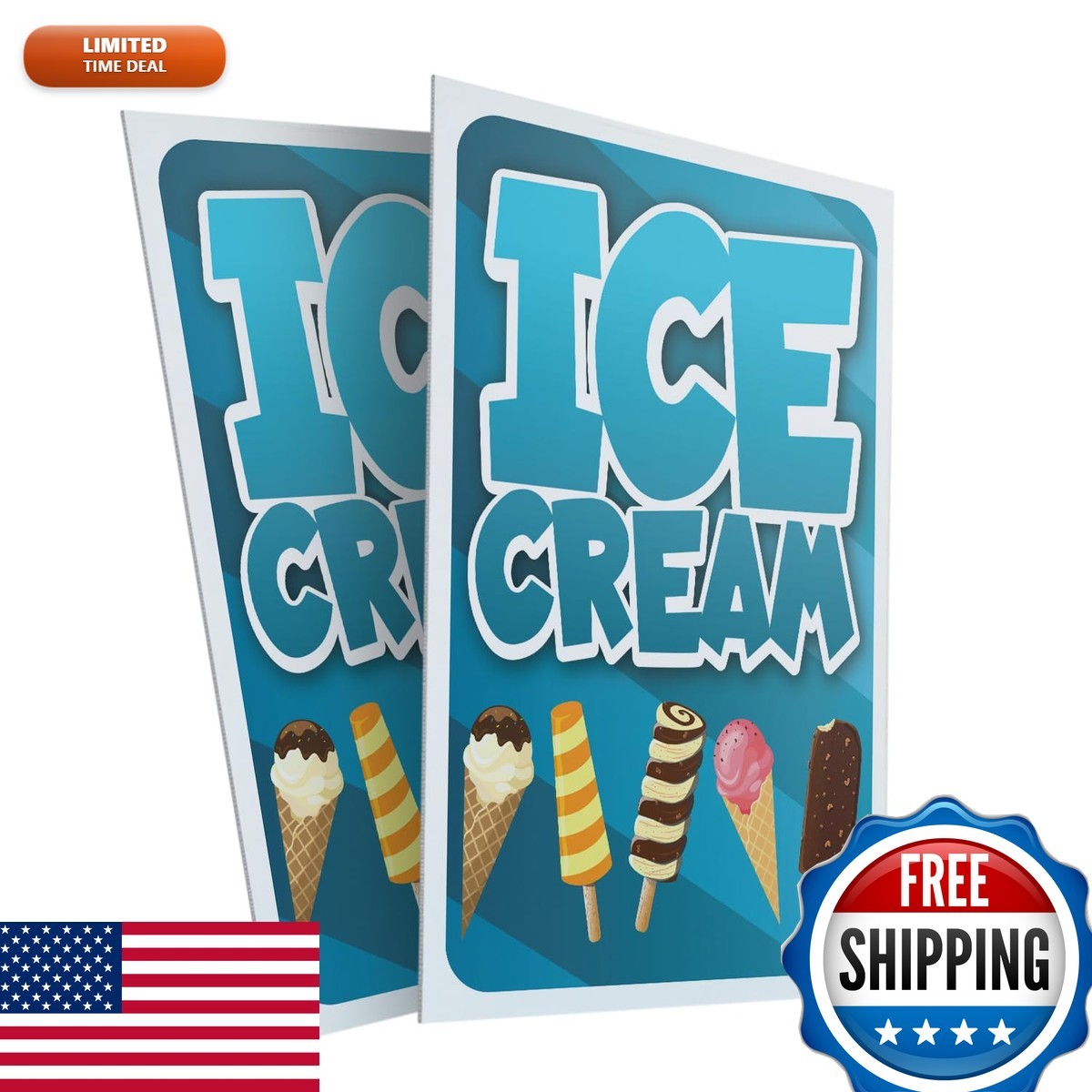 SignMission 2-Pack 24x36 Plastic Signs Corrugated Window Display