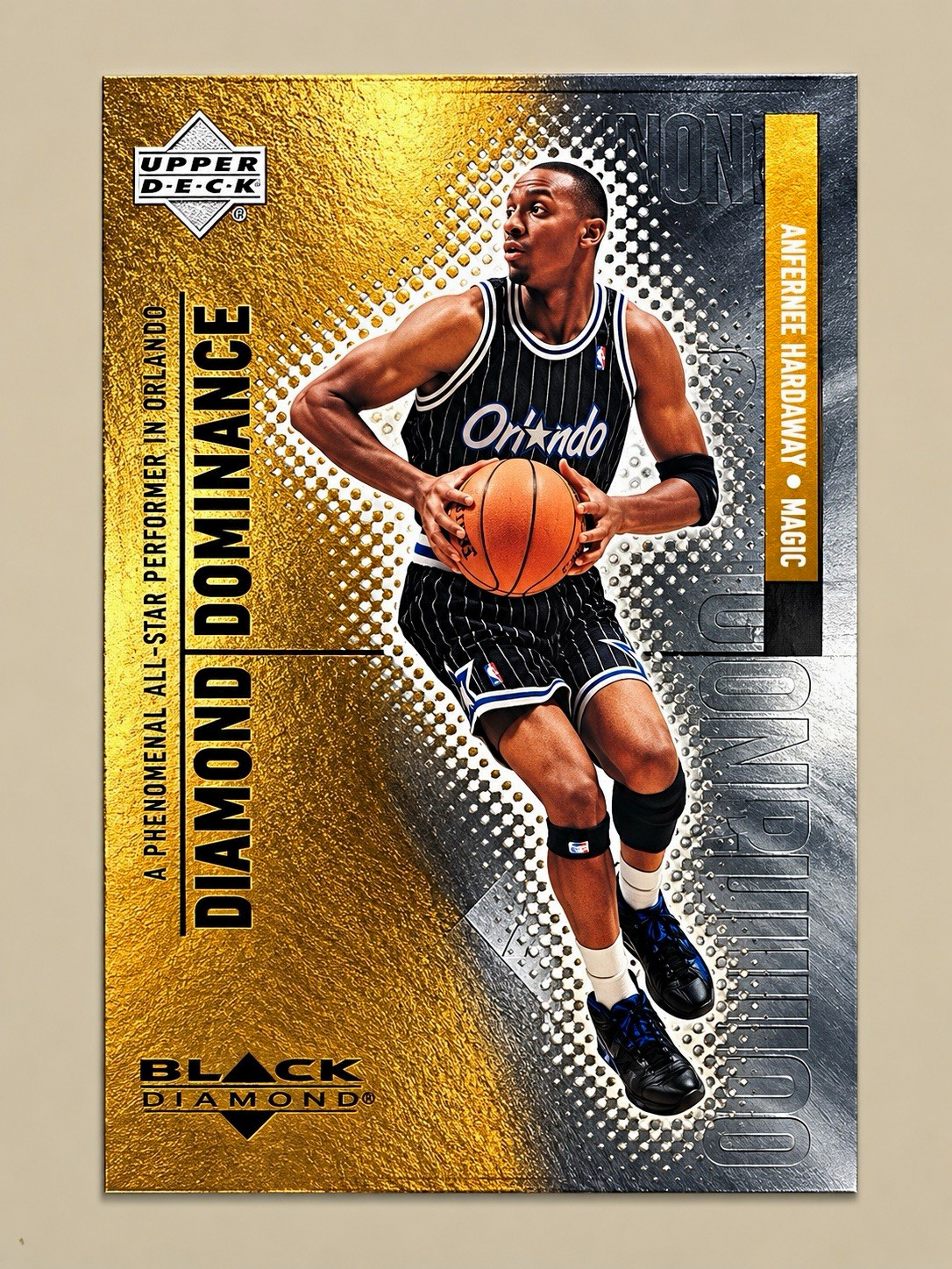 Upper Deck Black Diamond Diamond Dominance 1998-99 Anfernee Hardaway D19 /1000 Upper Deck Black Diamond Diamond Dominance 1998-99 Anfernee Hardaway D19 /1000