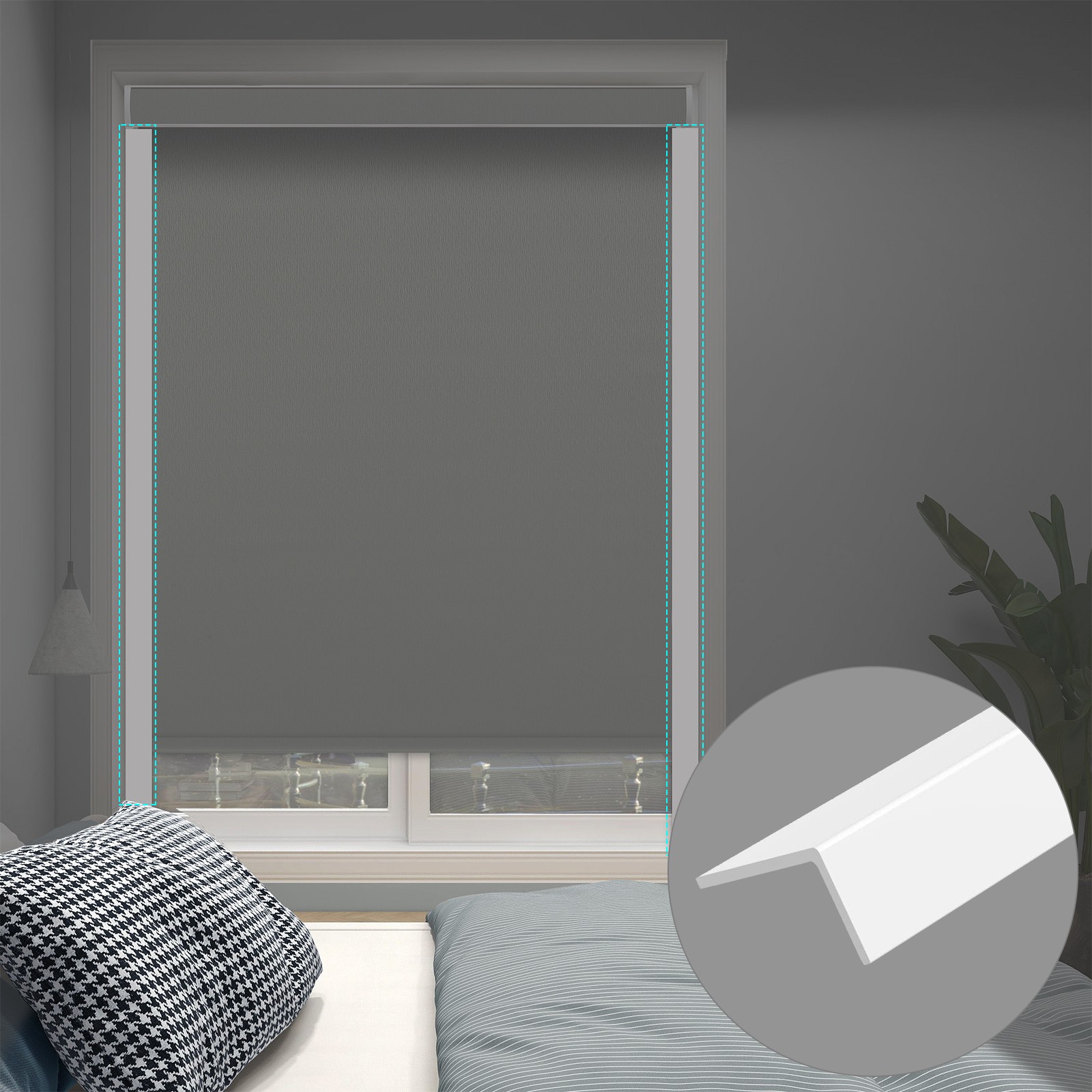 Changsahde Blackout Honeycomb Top Down Bottom Up Cellular Shades Window Blinds