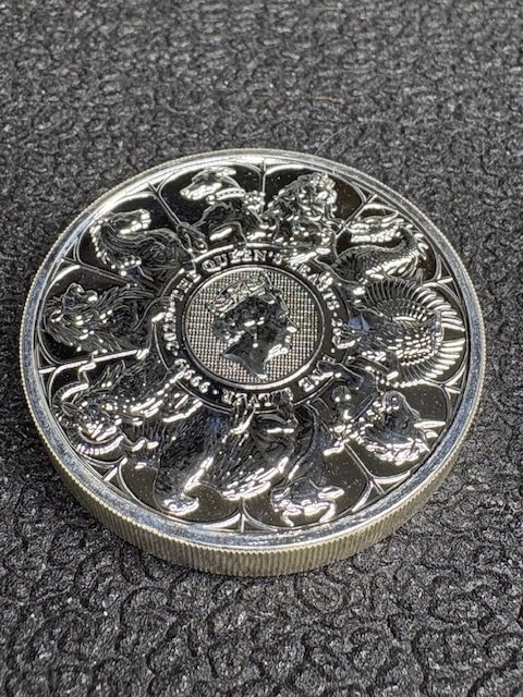 2021 Queen\'s Beast Collection Completer Coin 2 oz 9999 Silver Coin Griffin Lion