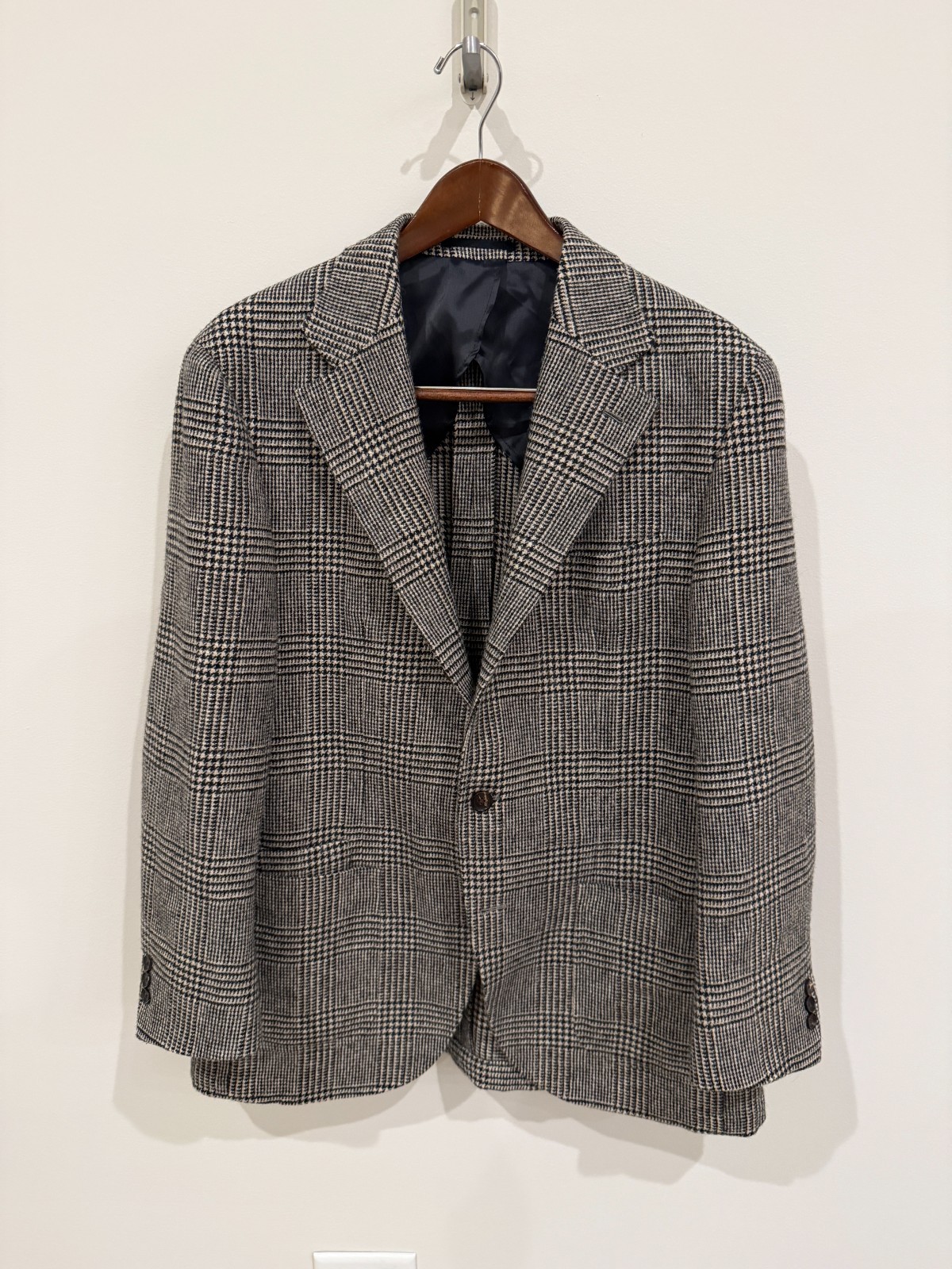 🔥 Spier & Mackay Gray Glen Plaid Tweed Sport Coat Sz 46