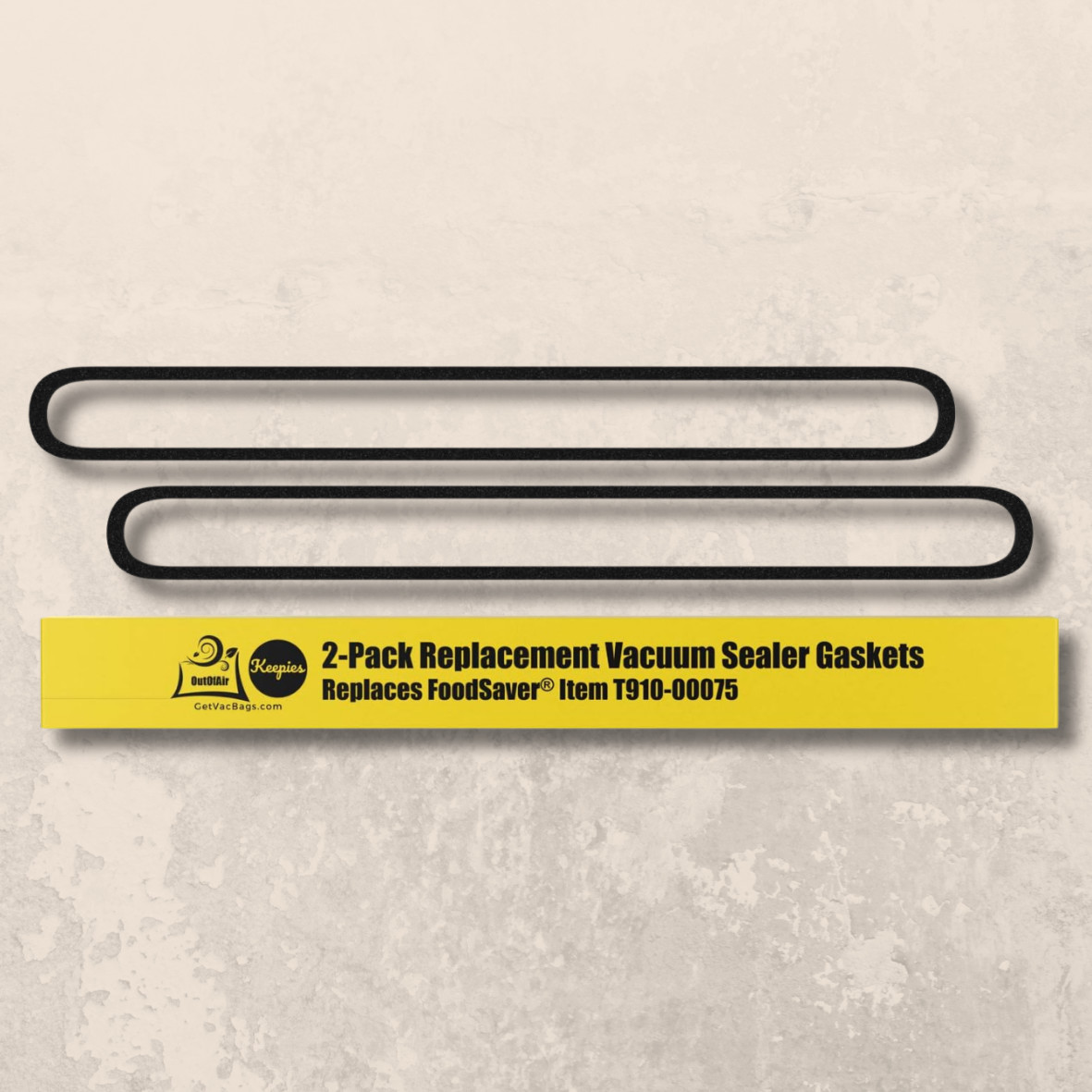 FoodSaver Upper & Lower Gasket Assembly Replacements - 2 Foam Sealer Gaskets