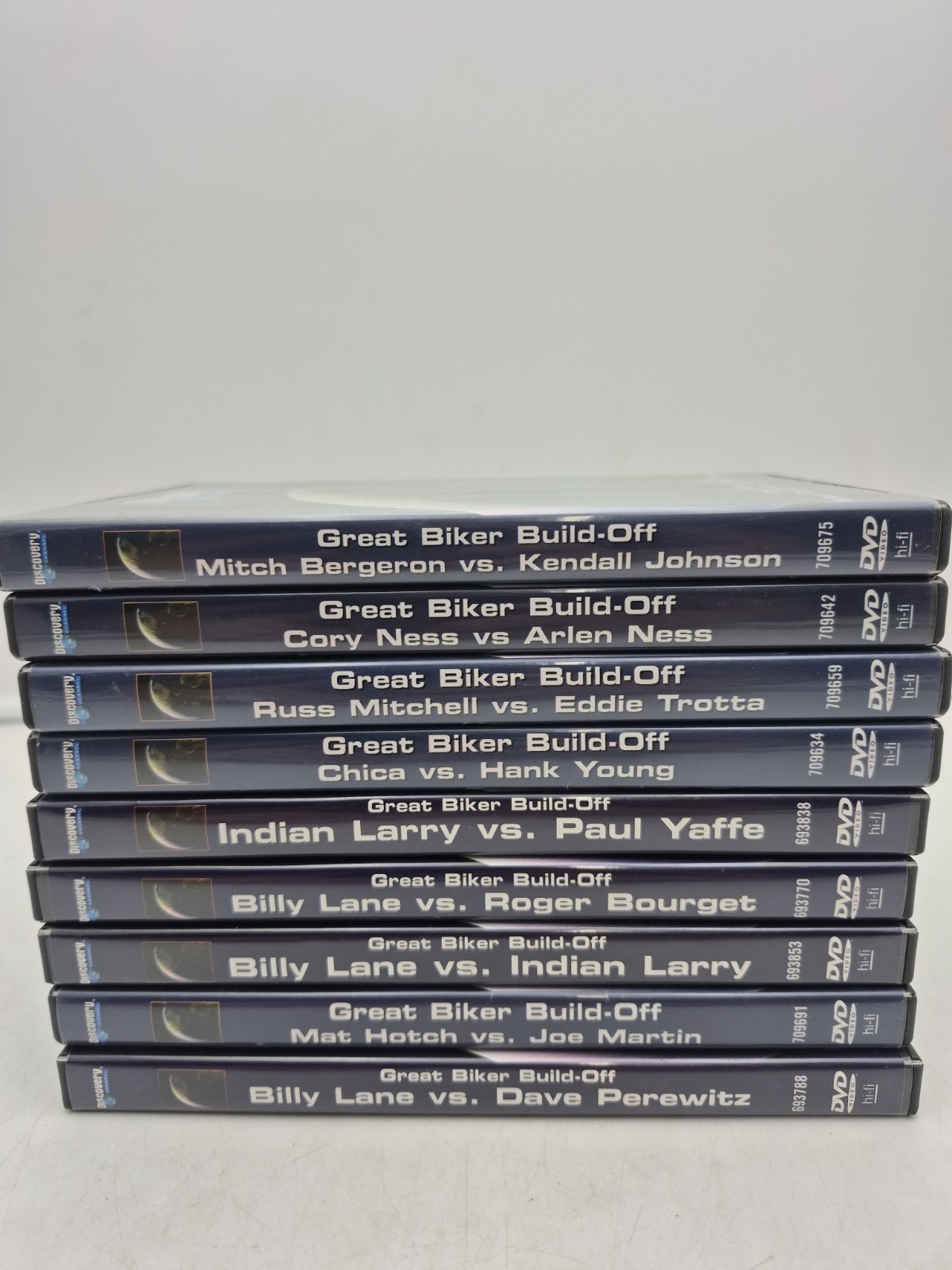 Discovery Channel Great Biker Build-Off Series Collection of 9 DVDs - 001-2