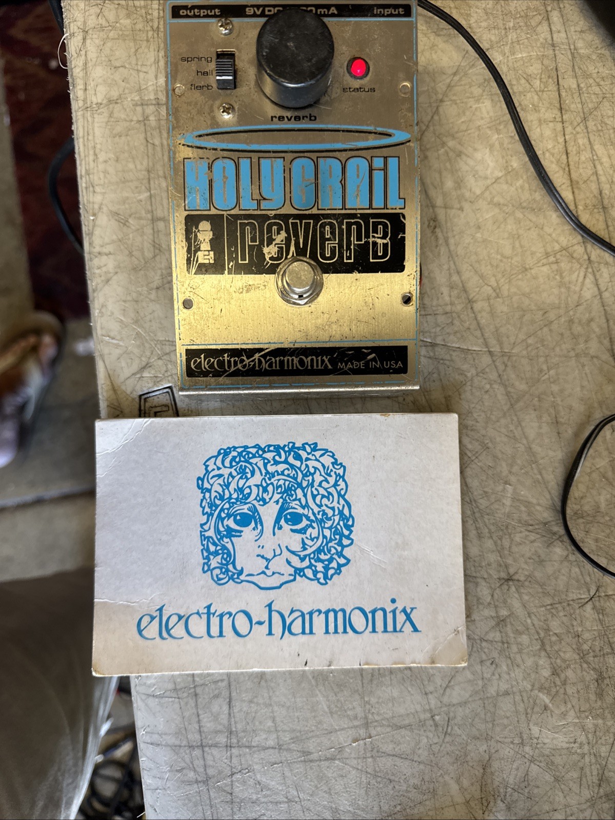 Vintage Electro-Harmonix Holy Grail Reverb Pedal, tested - missing back Vintage Electro-Harmonix Holy Grail Reverb Pedal, tested - missing back