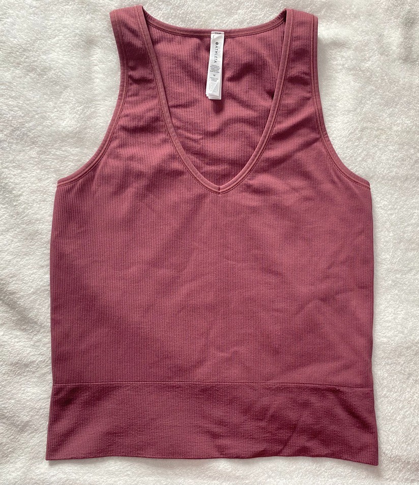 Athleta Aurora Seamless Crop Rib Tank Size: Medium ( M ) Pink NWOT 