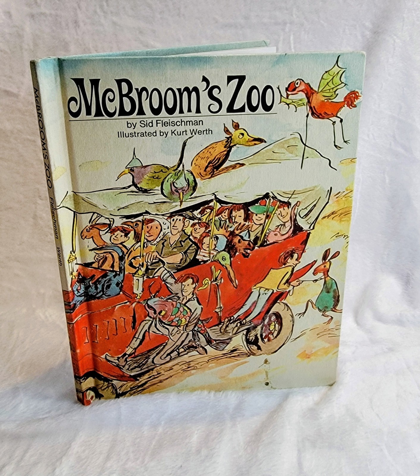 Vintage 1972 McBroom's Zoo Sid Fleischman Hardcover Weekly Reader Kurt Werth