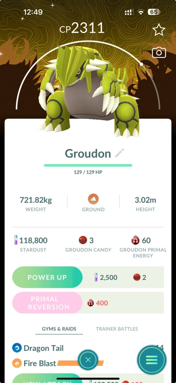 Shiny Groudon Wild Area Global background  - Trade  - Read Description