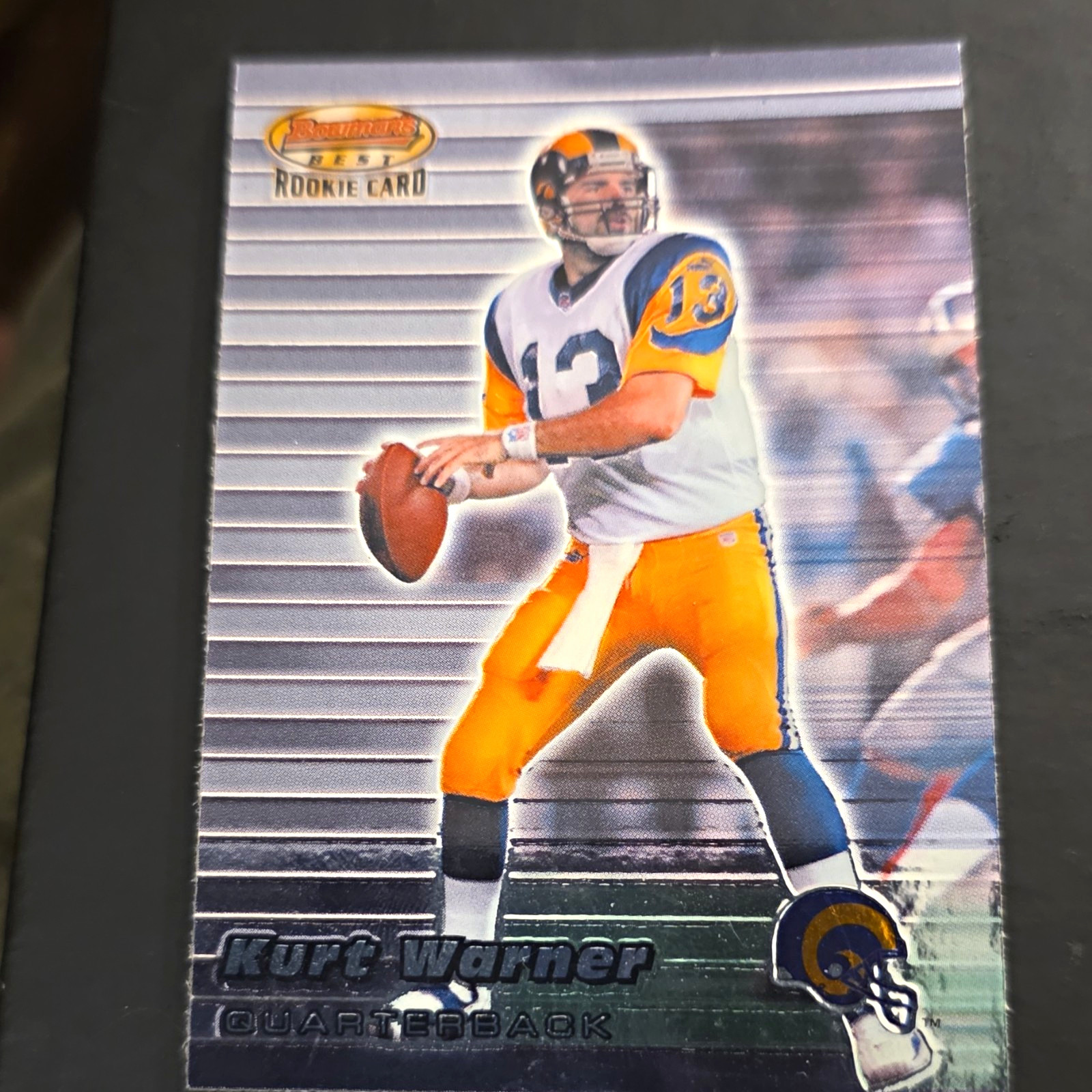 VINTAGE RARE Topps 1999 Bowman\'s Best Kurt Warner St. Louis Rams Rookie RC Base VINTAGE RARE Topps 1999 Bowman\'s Best Kurt Warner St. Louis Rams Rookie RC Base