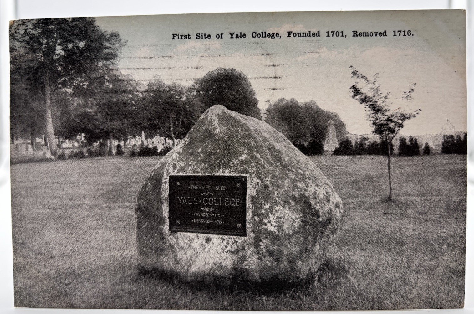 First Site of Yale College Saybrook Connecticut Ct. Postcard c1909 First Site of Yale College Saybrook Connecticut Ct. Postcard c1909