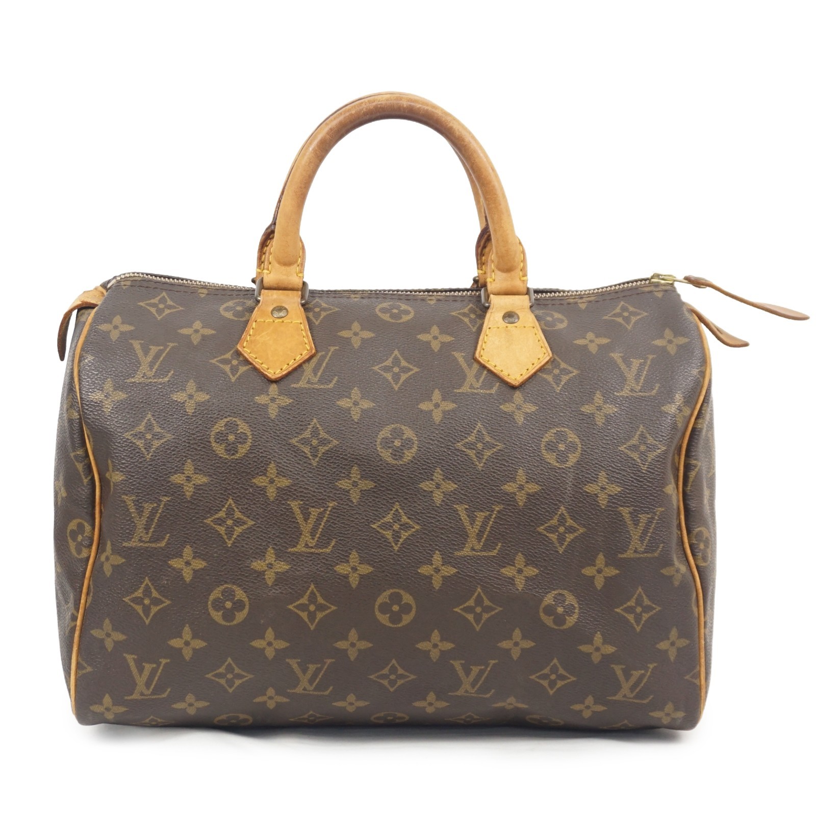 LOUIS VUITTON Speedy 30 Handbag M41526 Monogram Brown Vintage 853 Auth LV