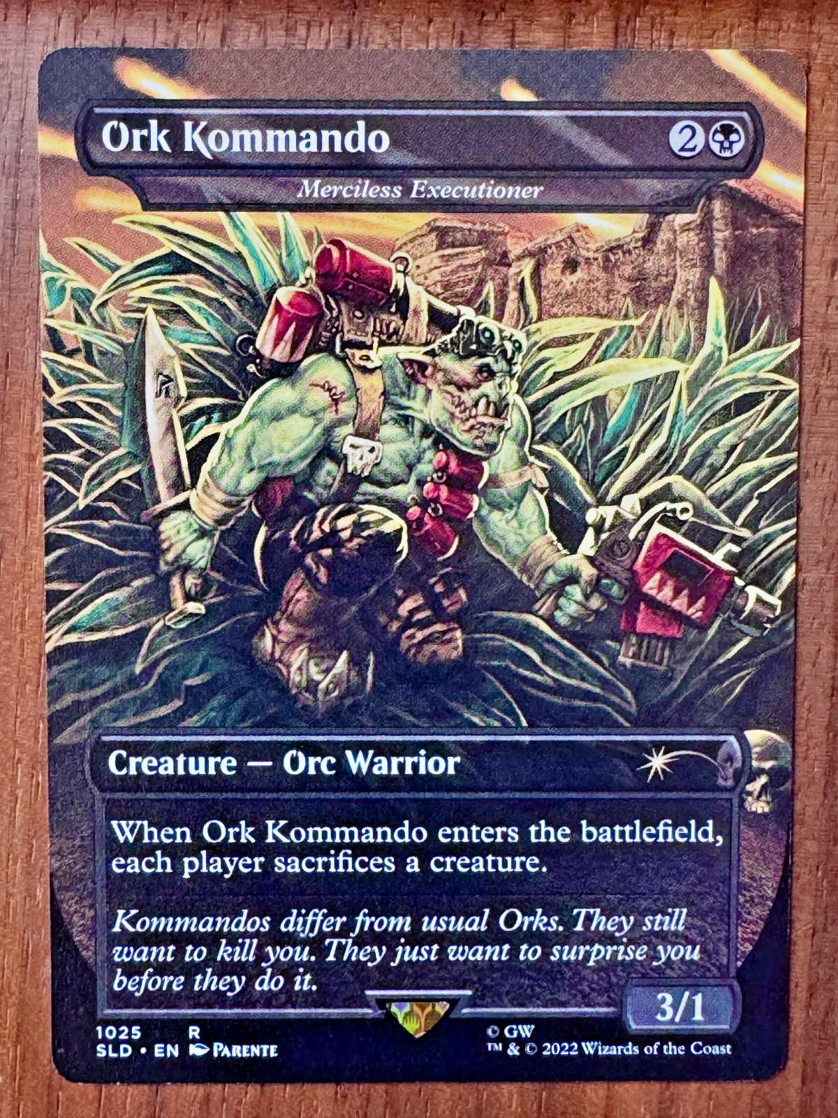 Ork Kommando (Merciless Executioner) Secret Lair Drop Warhammer MTG NM Non Foil