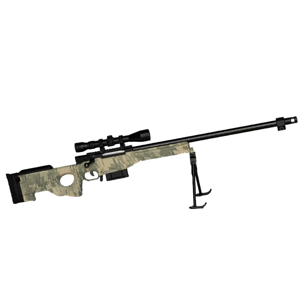 1:4 Scale Metal Sniper Rifle Model Kit w/ Scope & Bipod, Camo, Non GoatGuns 1:4 Scale Metal Sniper Rifle Model Kit w/ Scope & Bipod, Camo, Non GoatGuns