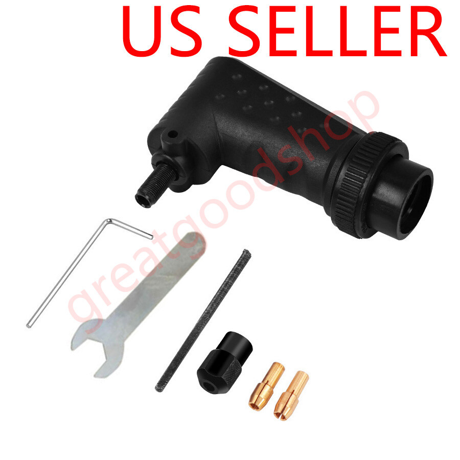 Right Angle Converter Rotary Tool Adapter Attachment for Dremel Electric Grinder