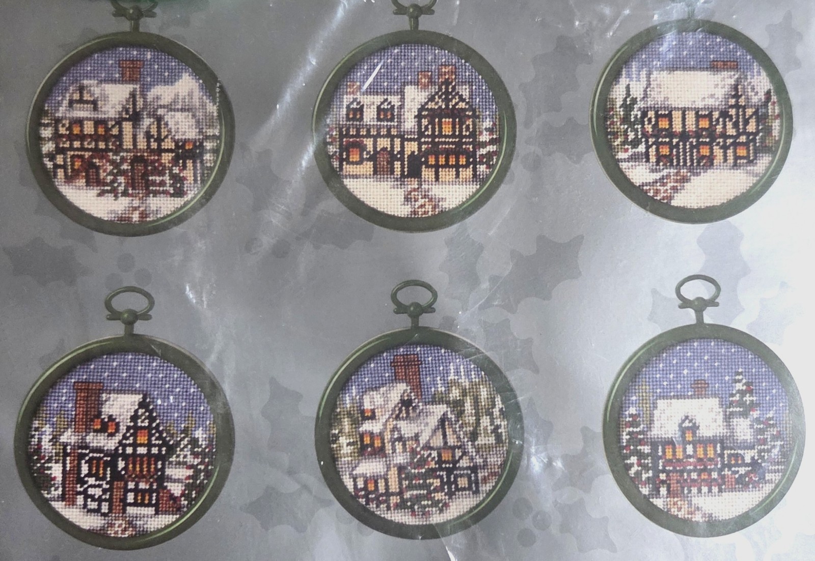 Vintage Something Special House Ornaments Needlepoint Kit Set of 6 30643 