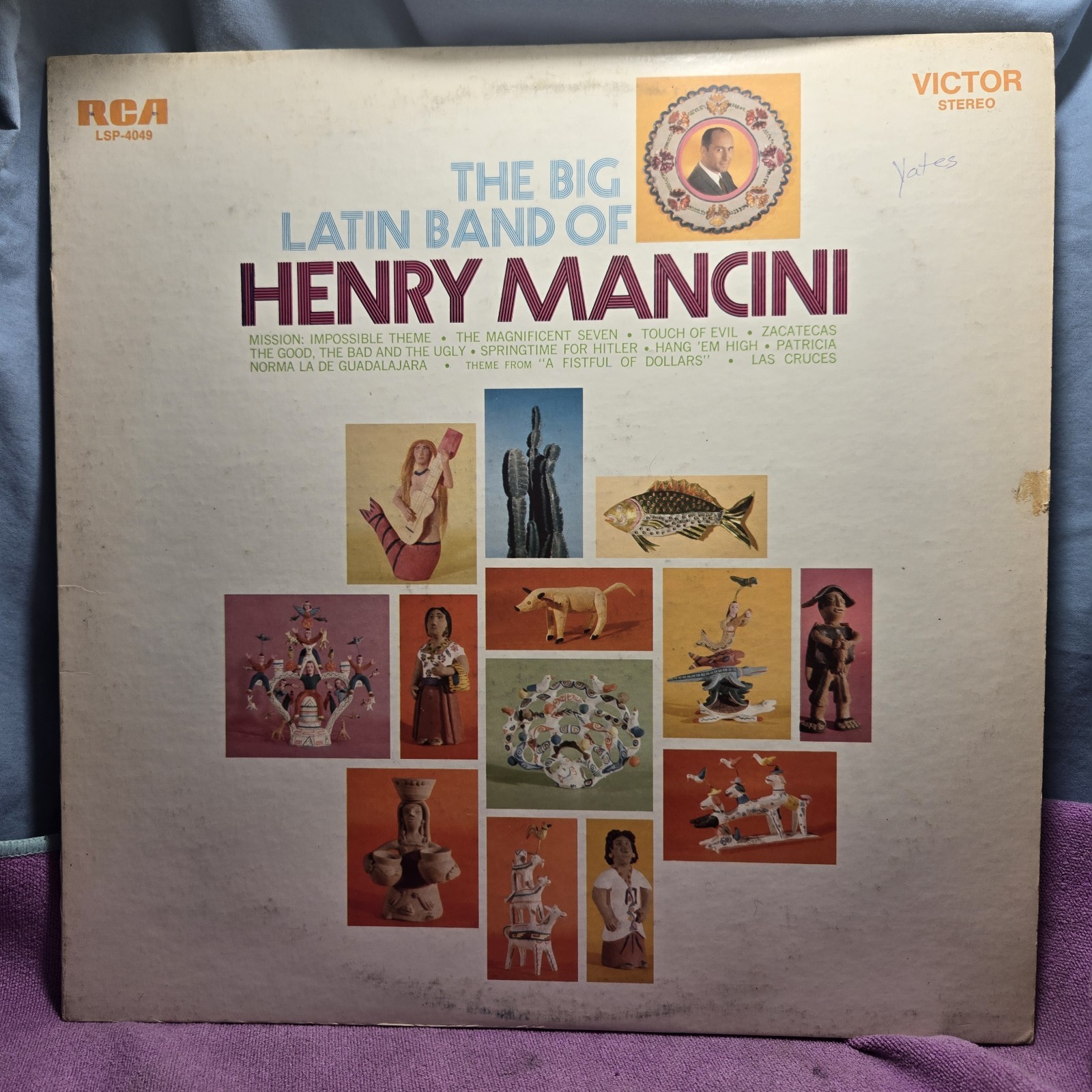 Henry Mancini Big Latin Band Vinyl LP 1968 RCA LSP-4049 US 1st Press VG/VG