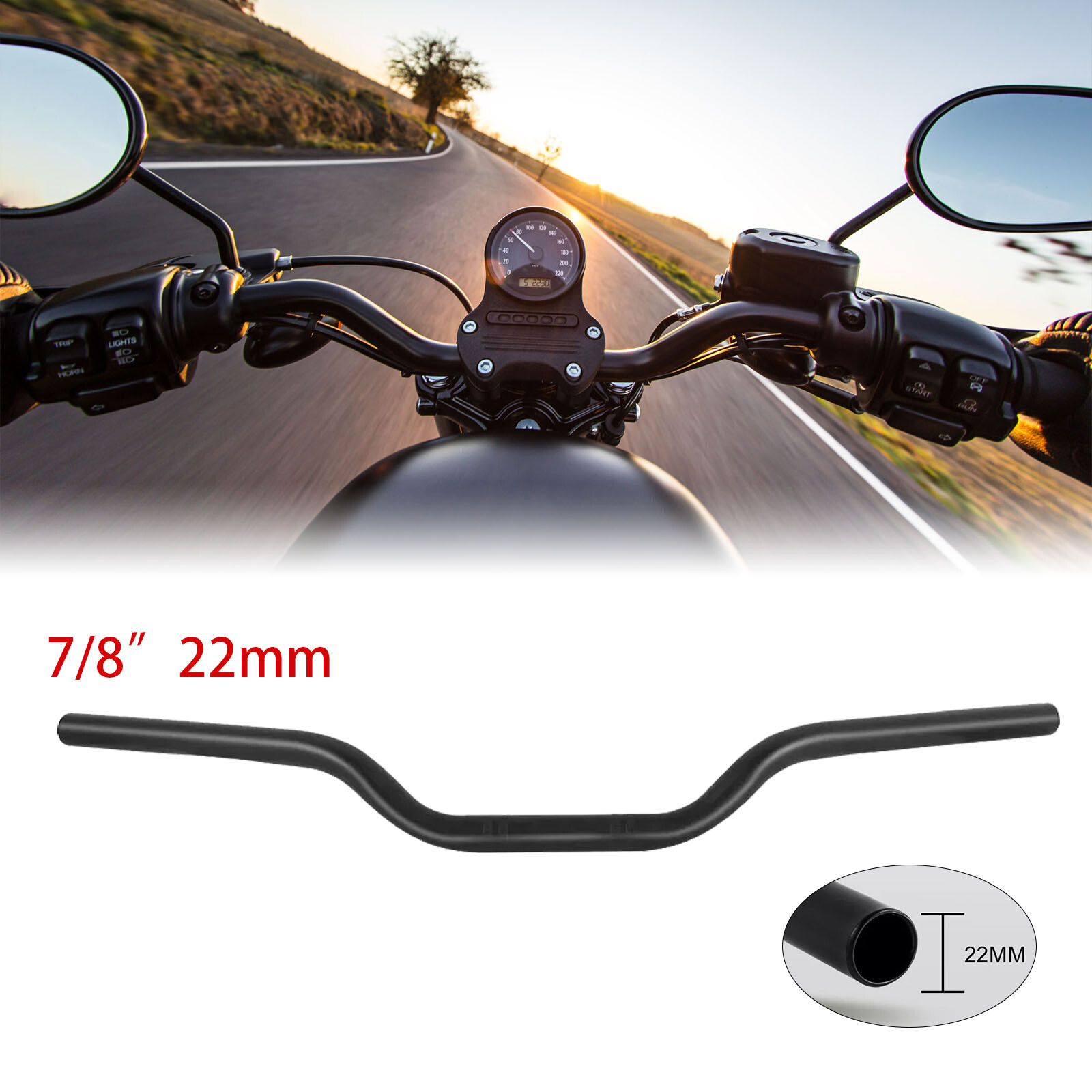 For Yamaha XV 250 Virago 250 Bobber Custom 7/8\ For Yamaha XV 250 Virago 250 Bobber Custom 7/8\