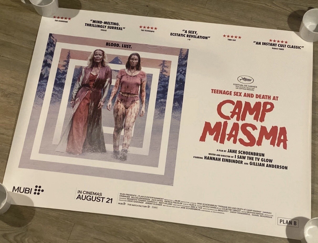 Teenage Sex And Death at Camp Miasma Cinema Poster UK Original Quad 30x40