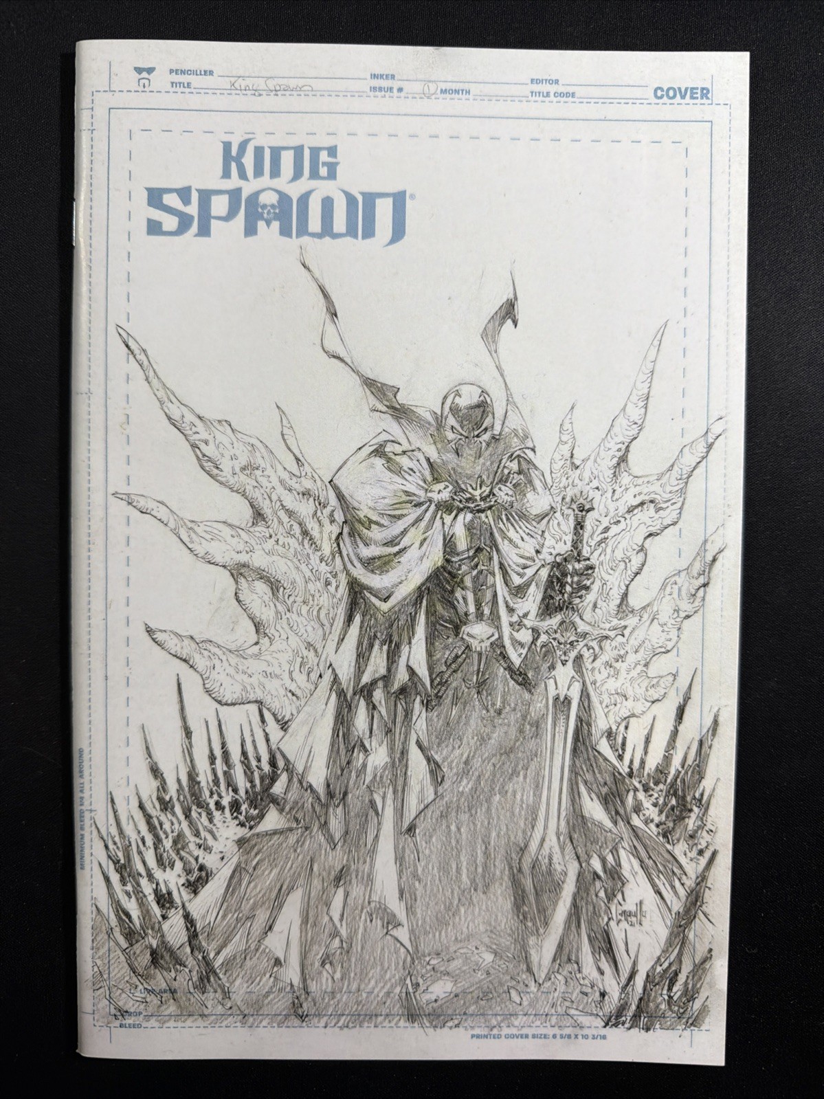 King Spawn #1 2021 Capullo Sketch 1:50 Incentive Variant Image Comics VF/NM