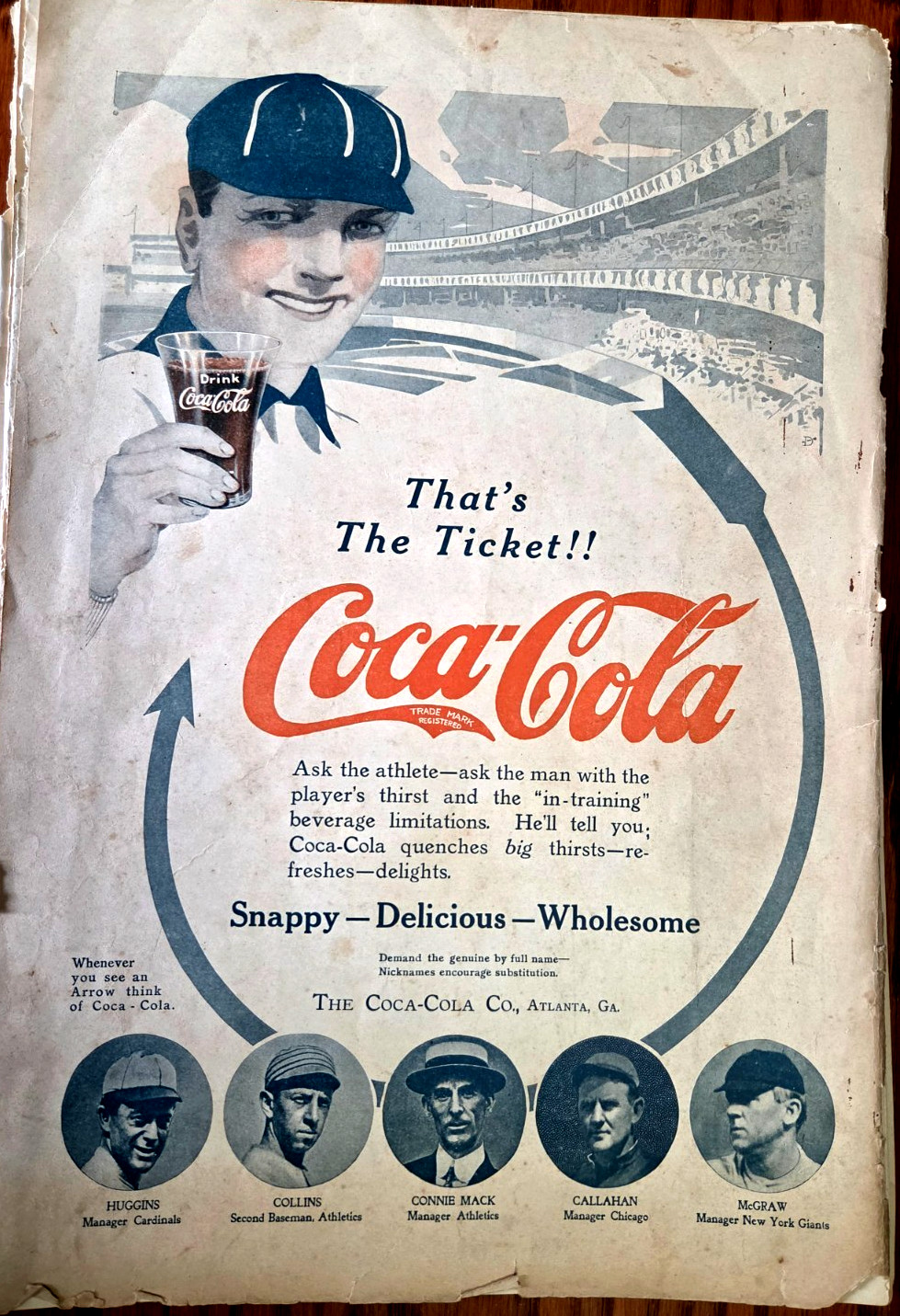 VTG 1915 The American Boy, Baseball, Stories, Coca-Cola, Cracker Jack, 40 Pages