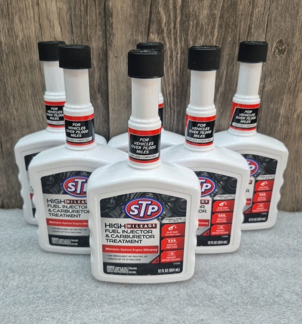 STP High Mileage Fuel Injector & Carburetor Cleaner Treatment Case Of 6 STP High Mileage Fuel Injector & Carburetor Cleaner Treatment Case Of 6