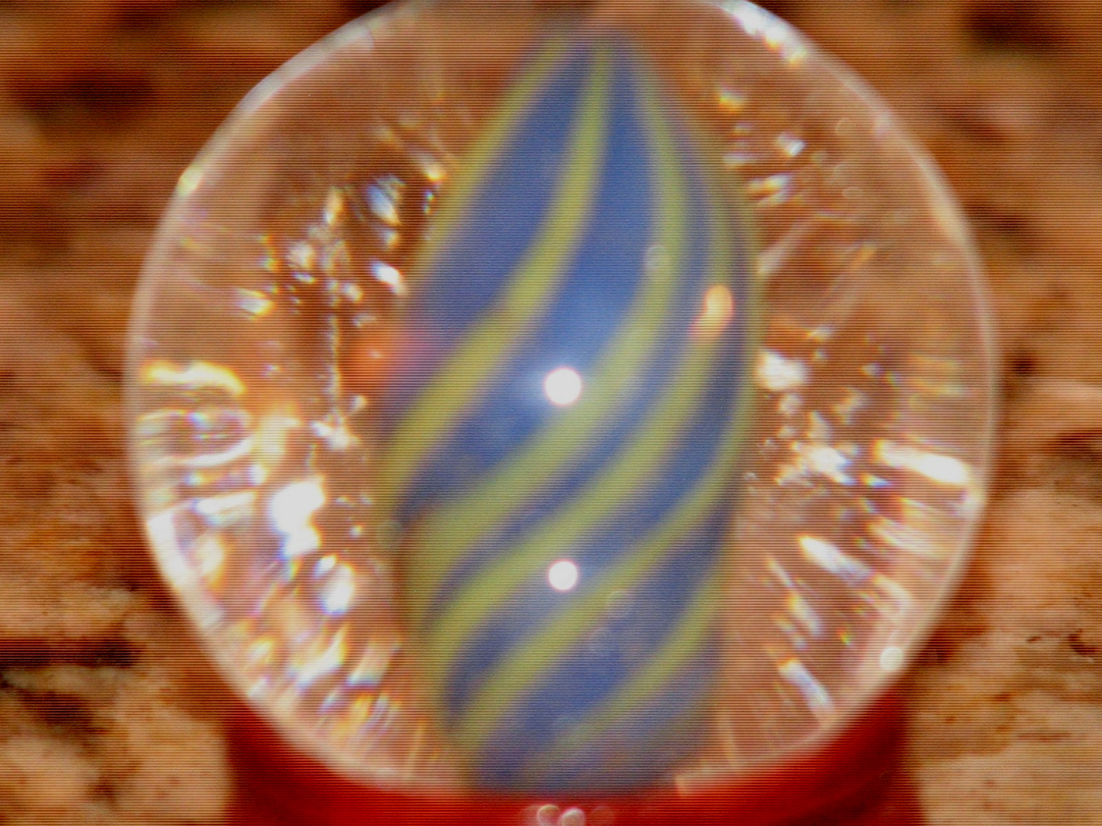 Large 1.415 inch, Kelly Schmidt contemporary handmade marble Large 1.415 inch, Kelly Schmidt contemporary handmade marble