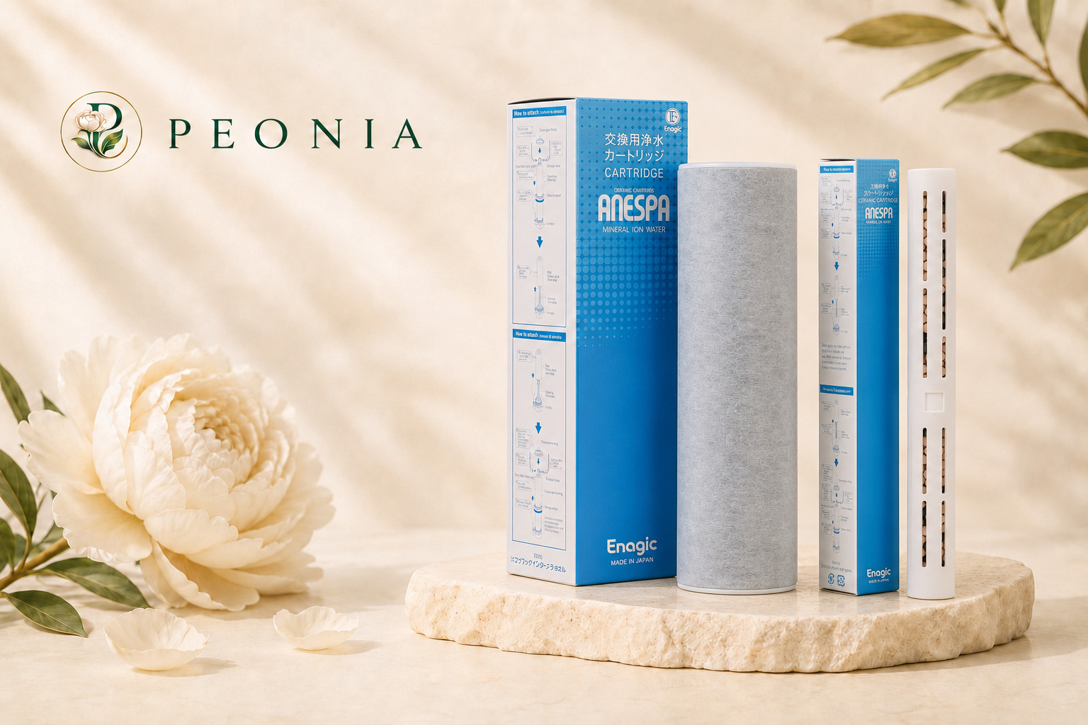 100% ORIGINAL ENAGIC Anespa Purifying Cartridge &Ceramic Cartridge Bundle