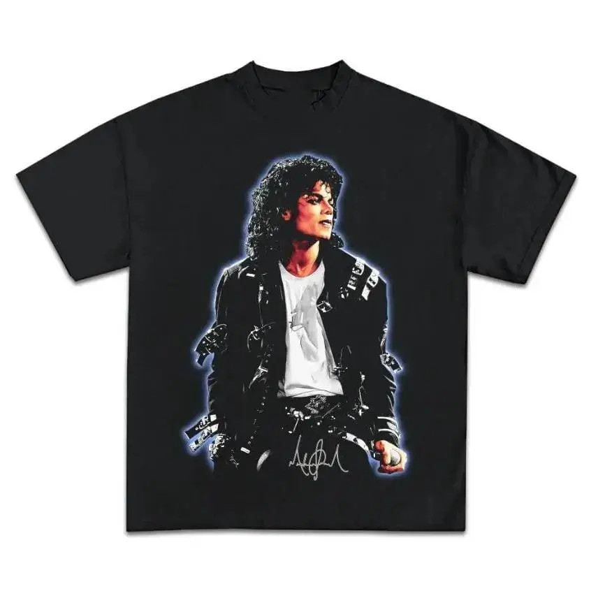 Vintage Michael Jackson Icy Graphic Boys Youth Cotton T-shirt Vintage Michael Jackson Icy Graphic Boys Youth Cotton T-shirt