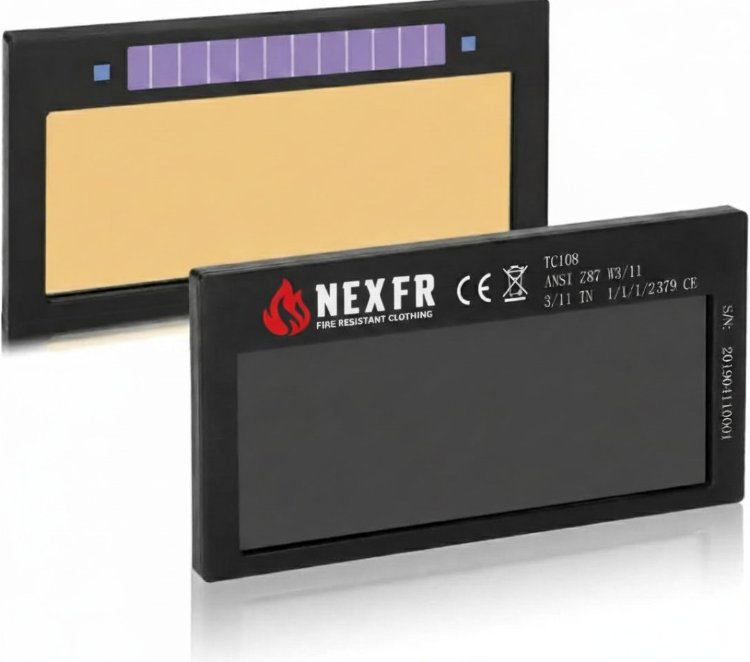 NEXFR Auto Darkening Welding Lens 2x4 X-Series, Adjustable X682 - Gold