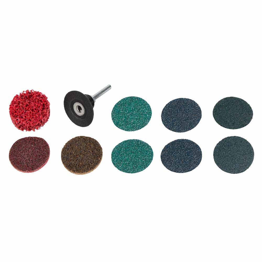 Milwaukee 49-92-9000 10pc 2in Quick Change Disc Kit for Die Grinders