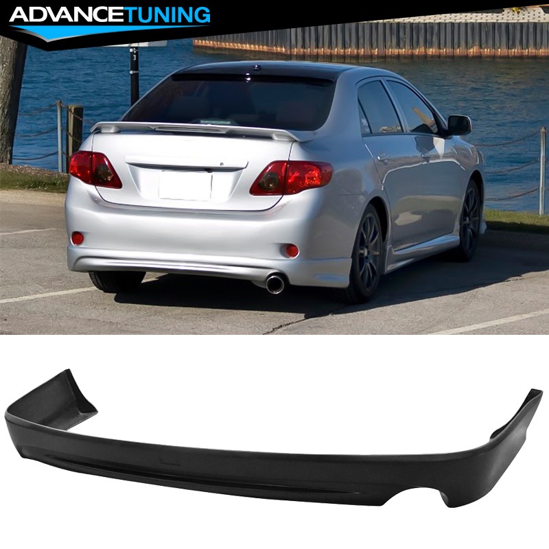 For 09-10 Toyota Corolla Sedan 4-Door K-Style Rear Bumper Lip Diffuser Spoiler