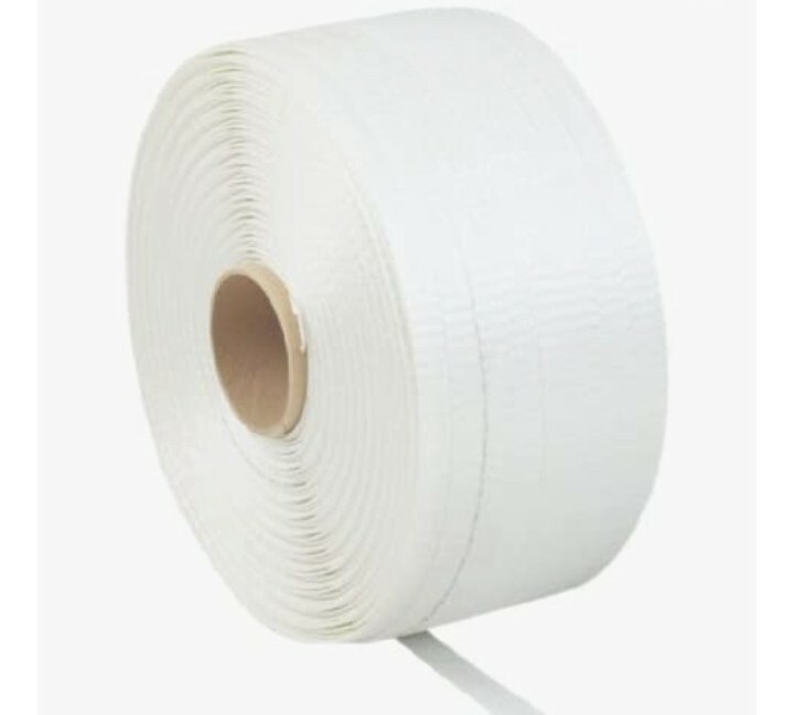 Polypropylene Strapping 3/8 Inch 9mm SAMS White 12,000 ft Roll Machine Grade 8x8
