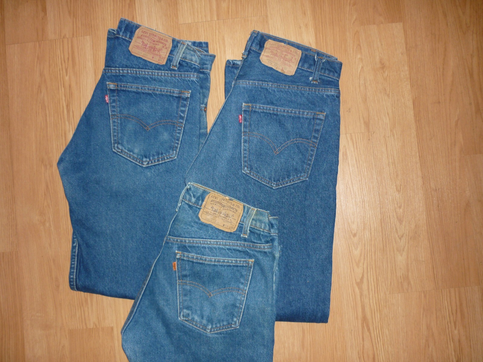 Lot of 3, 1980s Levi\'s 505 Jeans size, 32x33.