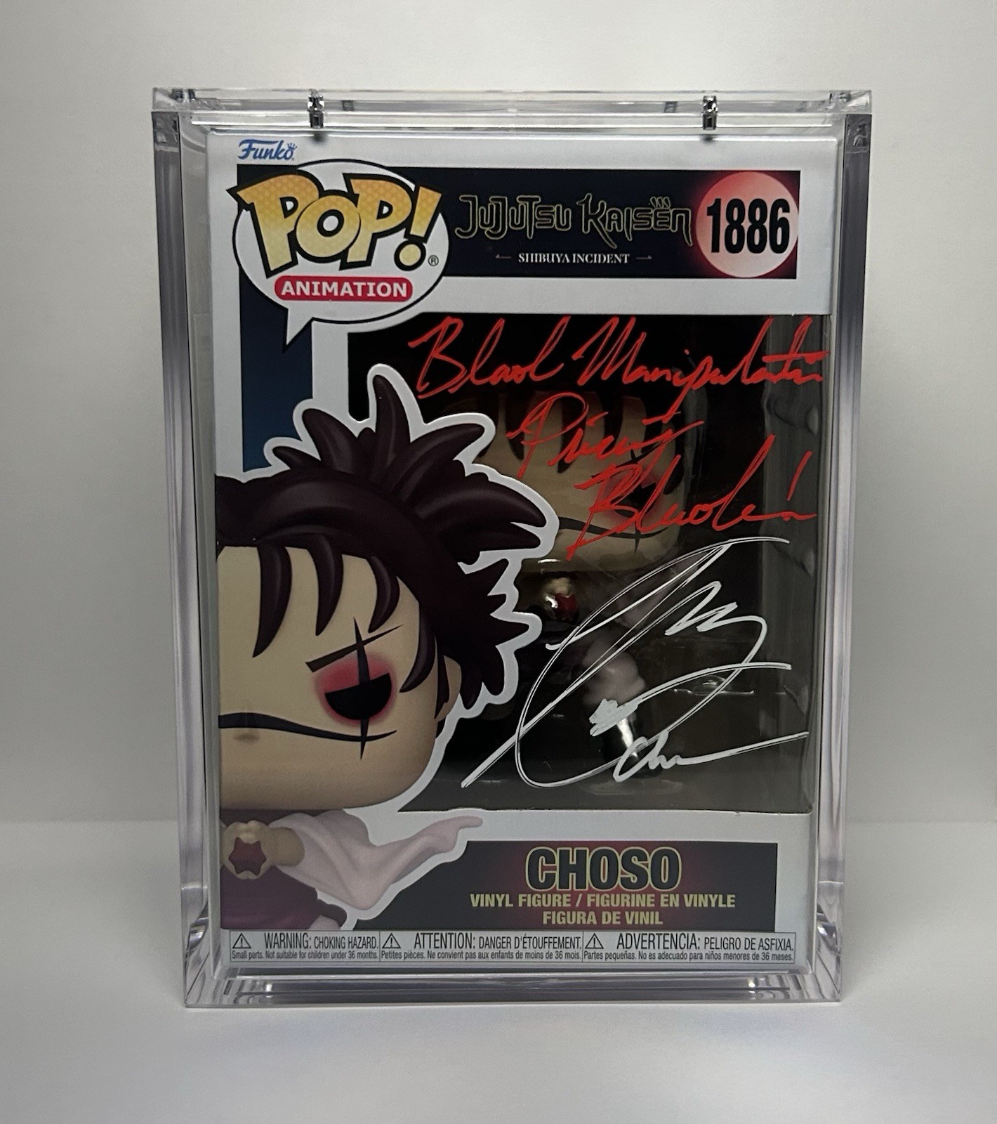 Funko Pop Jujutsu Kaisen: Choso #1886 Signed & Quoted By Ray Chase JSA COA