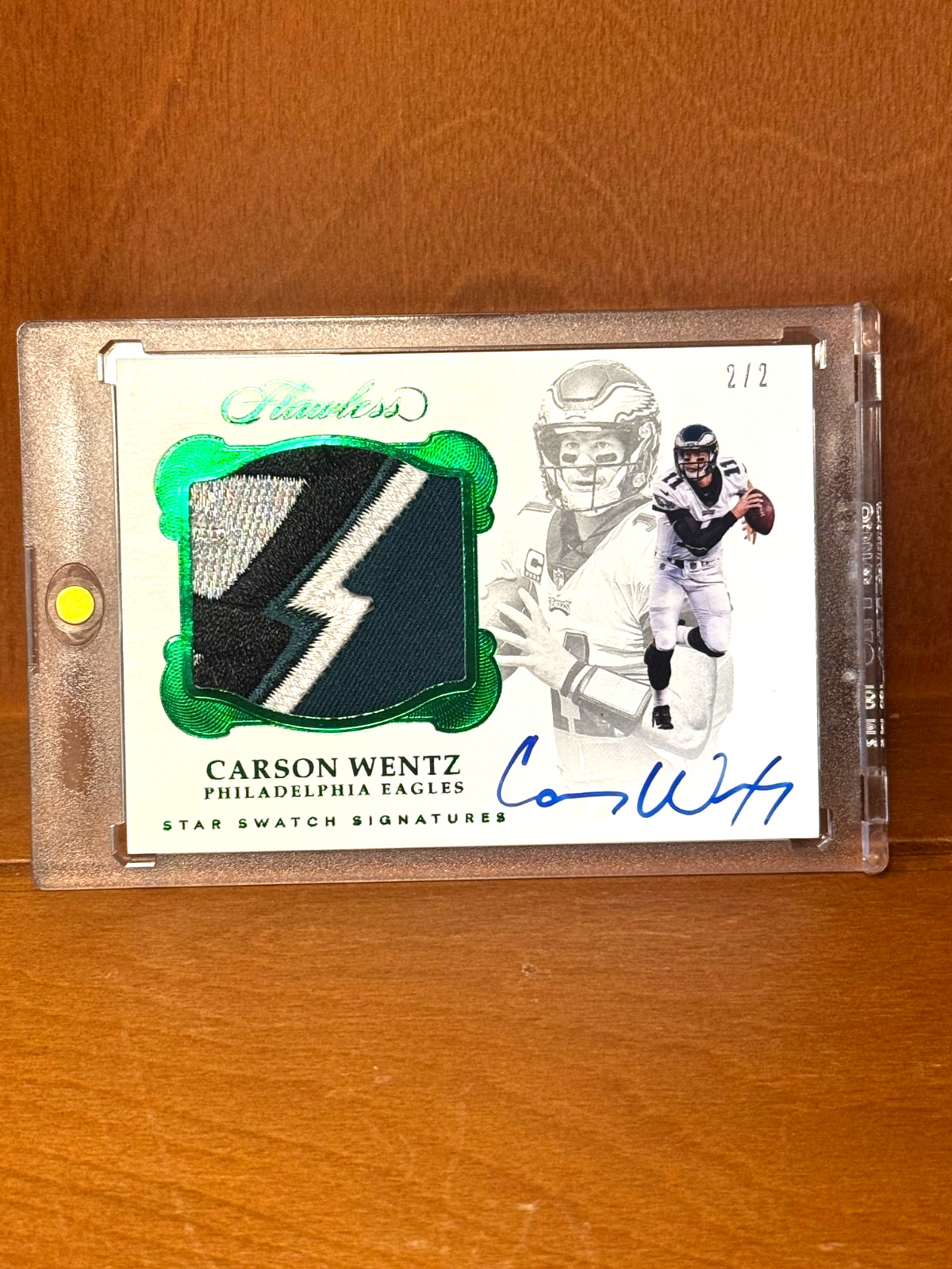 2017 Panini Flawless Carson Wentz 4-COLOR PATCH AUTO 2of2 2/2 2017 Panini Flawless Carson Wentz 4-COLOR PATCH AUTO 2of2 2/2
