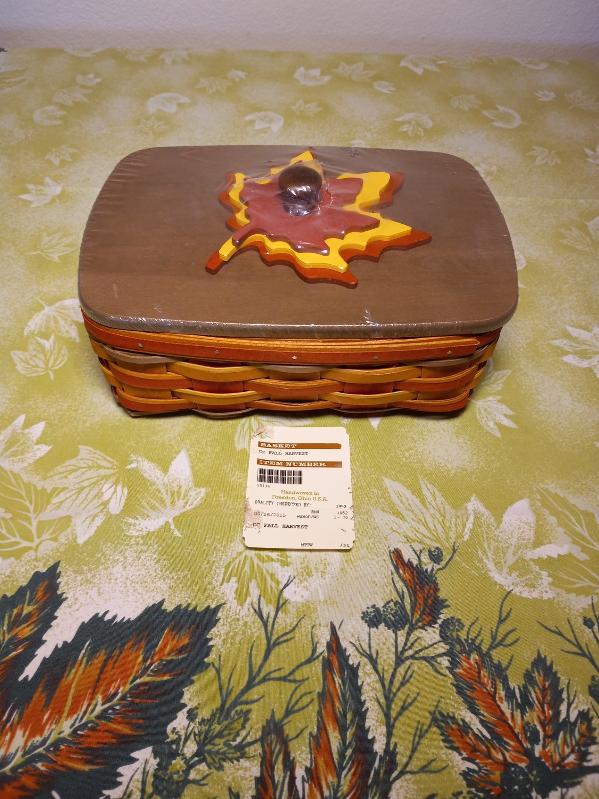 Longaberger NEW Collector Club 2015 Maple Leaf Basket Set