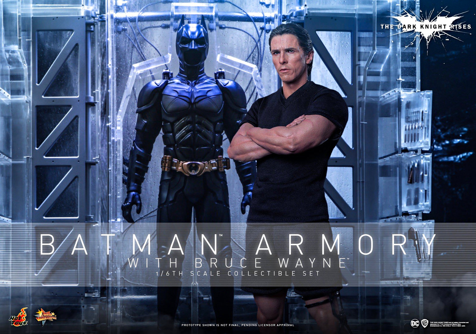 Hot Toys Batman Armory Bruce Wayne 1:6 Set MMS702 LED The Dark Knight Rises Hot Toys Batman Armory Bruce Wayne 1:6 Set MMS702 LED The Dark Knight Rises