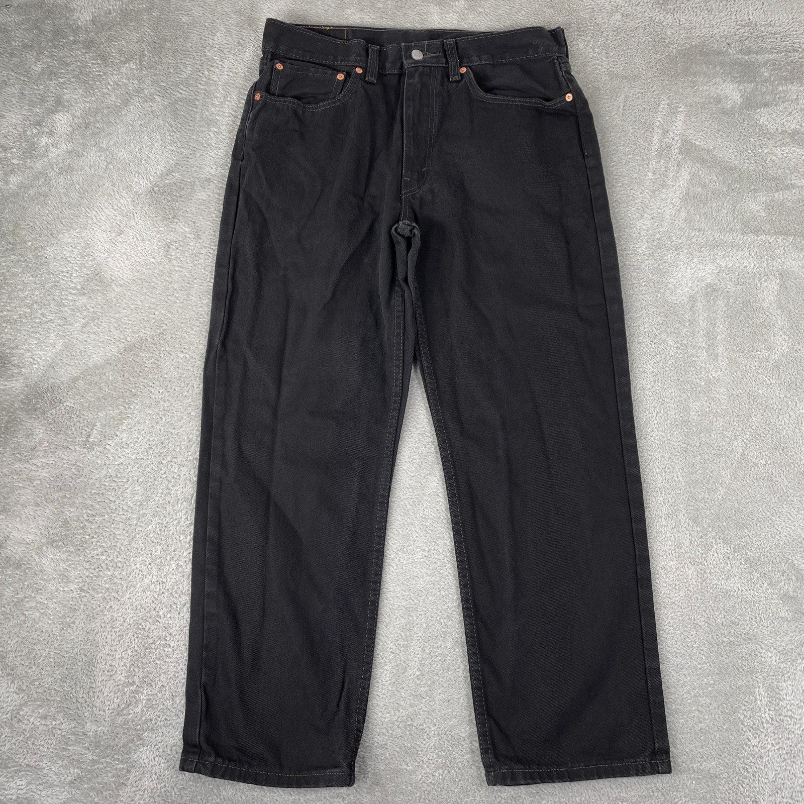 Levi\'s 550 Jeans Mens 34x29 Black Relaxed Fit Tapered Denim Levi\'s 550 Jeans Mens 34x29 Black Relaxed Fit Tapered Denim