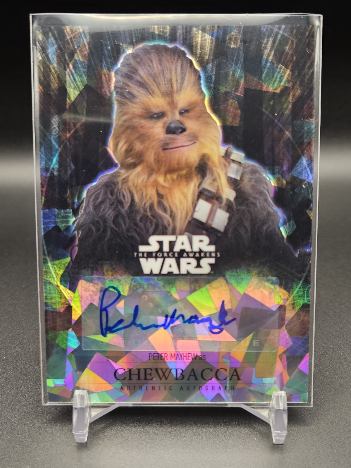2016 Topps - Force Awakens -Chewbacca AUTO Peter Mayhew /99 2016 Topps - Force Awakens -Chewbacca AUTO Peter Mayhew /99